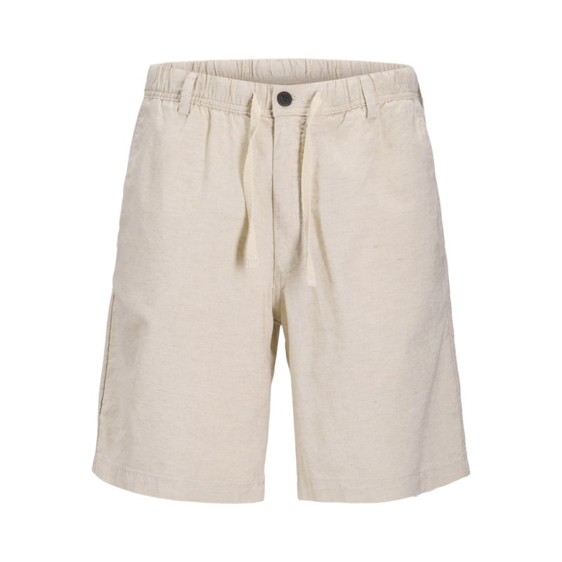JACK & JONES Junior Jaiden Hybrid Hør Jogger Shorts - Moonbeam