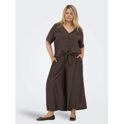 ONLY CARMAKOMA  Joanna Wide Bukser - Chocolate Martini