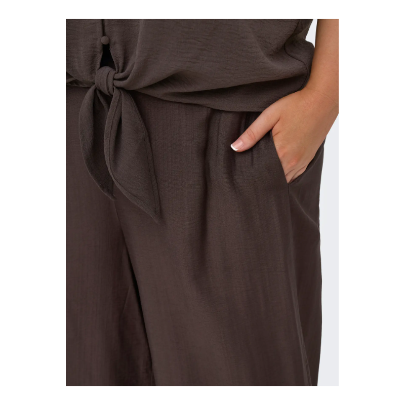 ONLY CARMAKOMA  Joanna Wide Bukser - Chocolate Martini