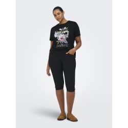 ONLY CARMAKOMA Gabby knæbukser - Sort