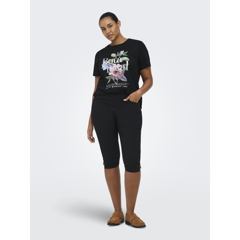 ONLY CARMAKOMA Gabby knæbukser - Sort