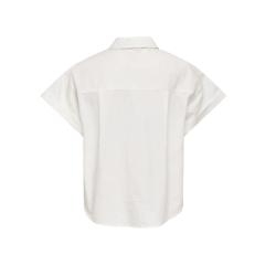 ONLY Keri Kortærmet Foldet Skjorte - Bright White