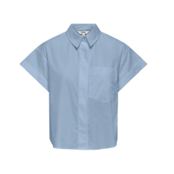 ONLY Keri Kortærmet Foldet Skjorte - Cashmere Blue