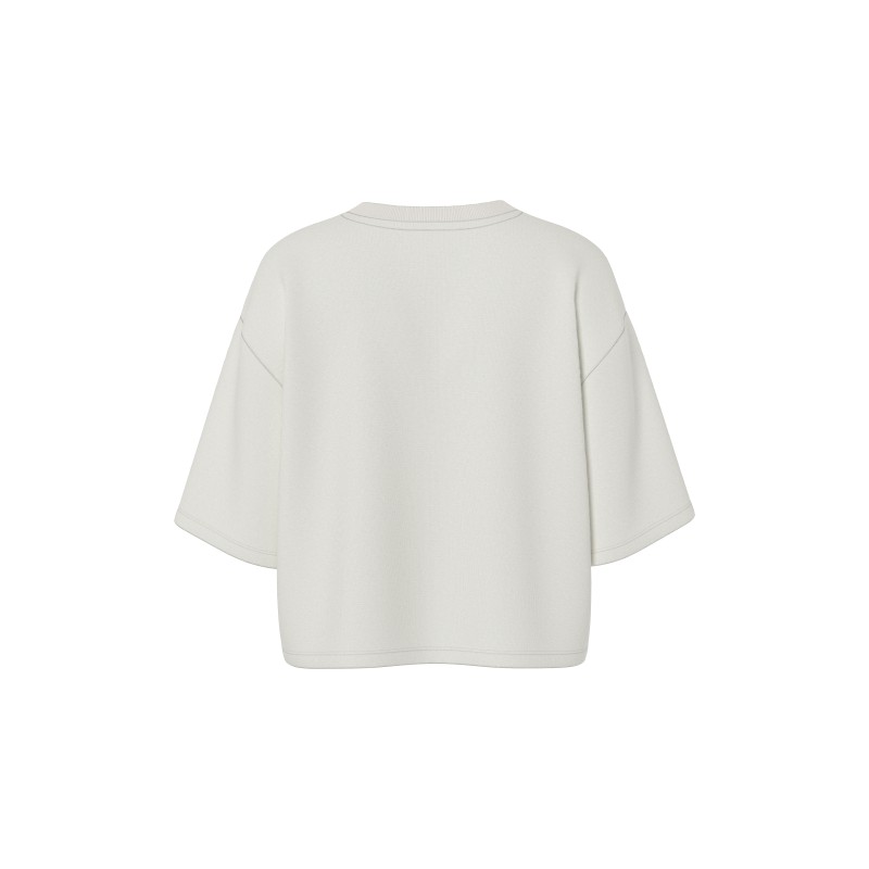 HYPEDROP Fatima kortærmet t-shirt - Cloud Dancer