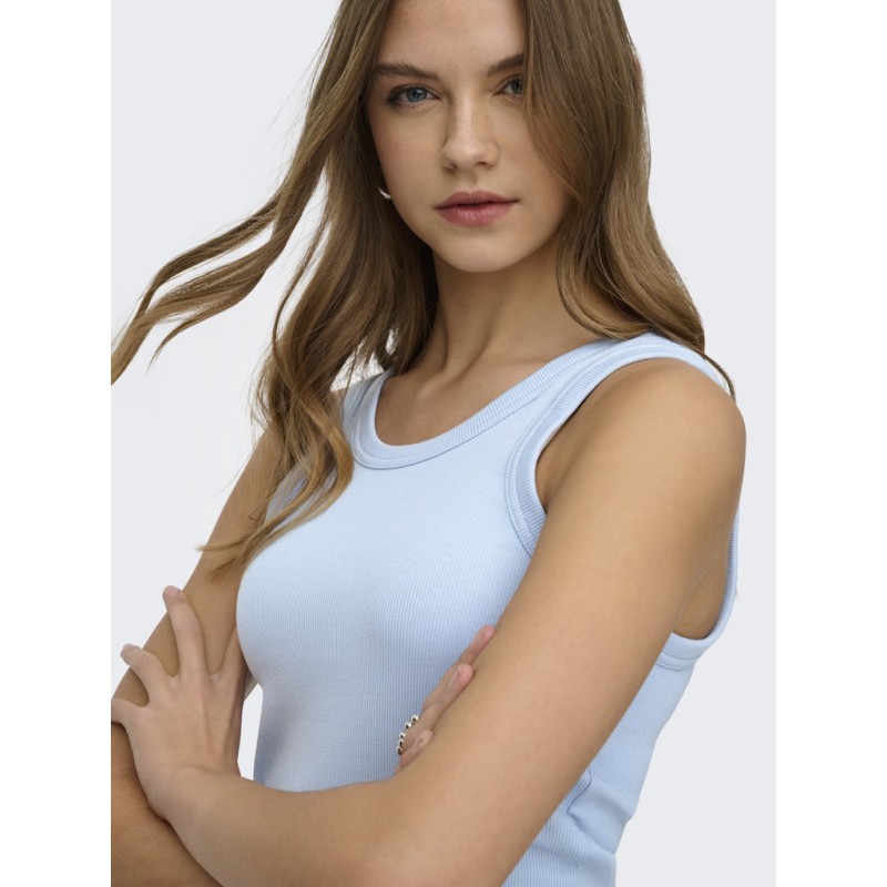 ONLY Val 2-Way Tank Top - Soft Chambray