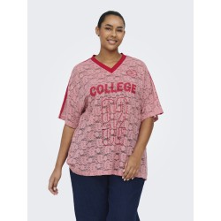 ONLY CARMAKOMA Kia kortærmet blonde t-shirt - Romance Rose