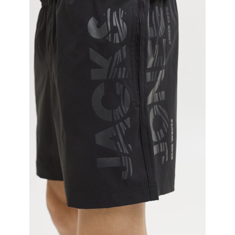 JACK & JONES JUNIOR Maui wave logo badeshorts - Black