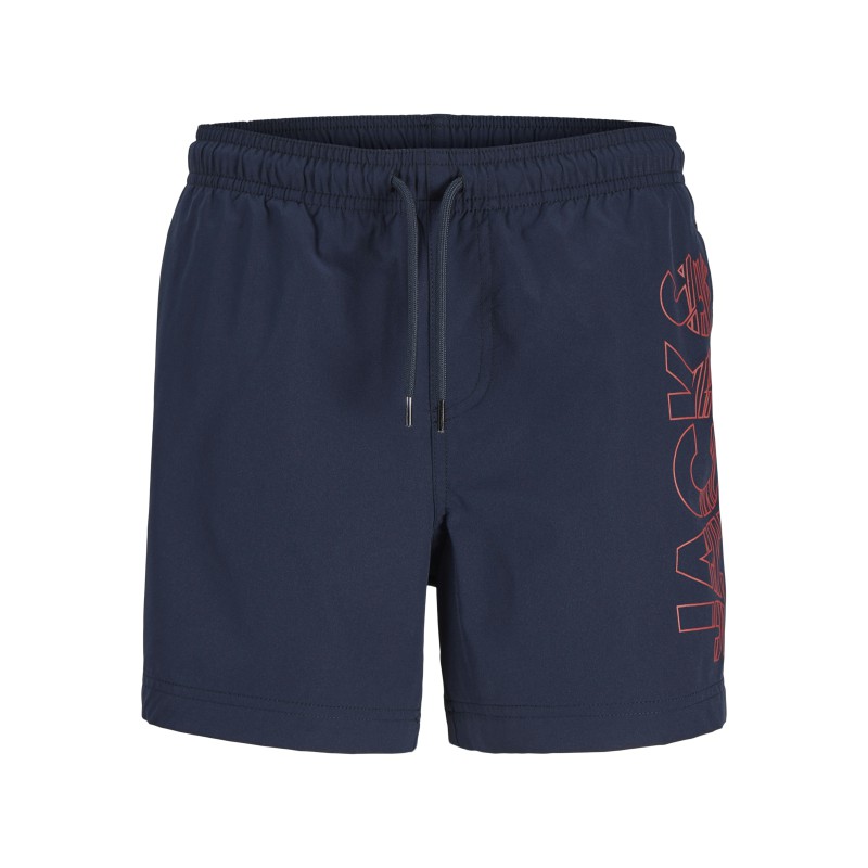 JACK & JONES JUNIOR Maui wave logo badeshorts - Navy Blazer