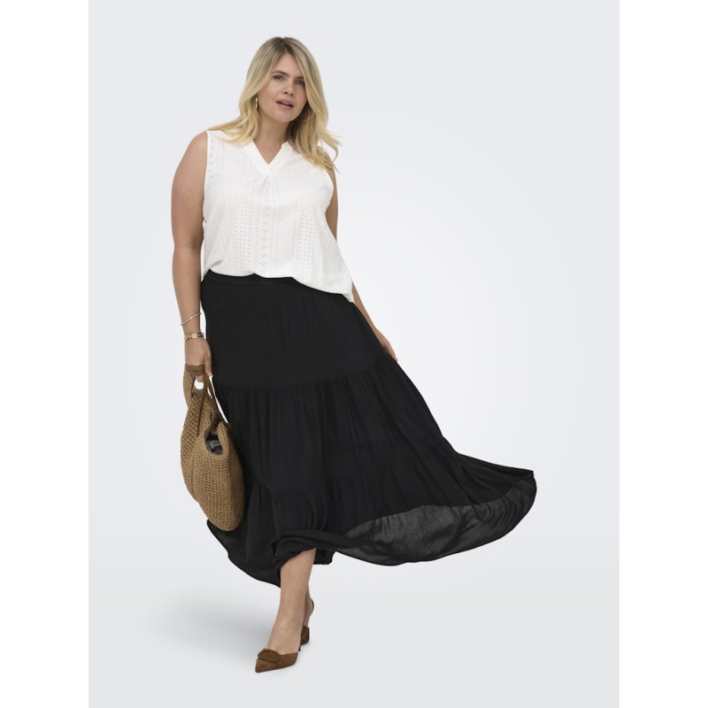 ONLY CARMAKOMA Mikka lang nederdel - Black