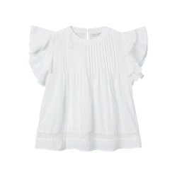 NAME IT KIDS Faride kortærmet top - Bright white