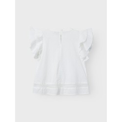 NAME IT KIDS Faride kortærmet top - Bright white