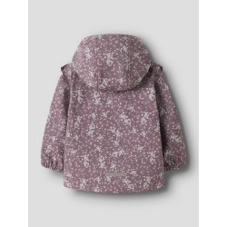 NAME IT MINI Alfa08 Sofshell Jakke - Grape Shake / Floral