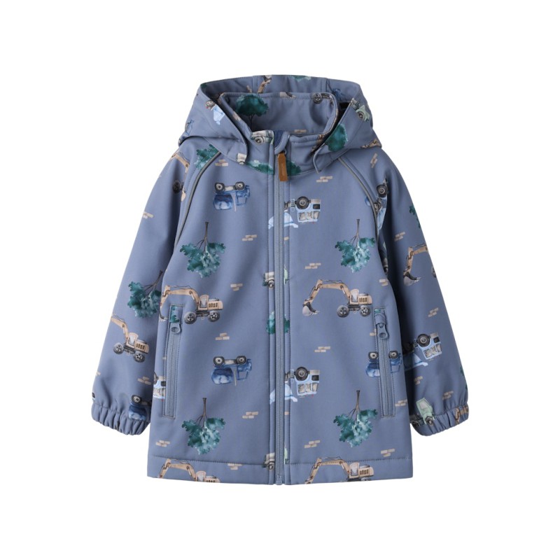 NAME IT Mini Alfa08 Softshell Jakke - Flint Stone
