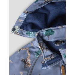 NAME IT Mini Alfa08 Softshell Jakke - Flint Stone