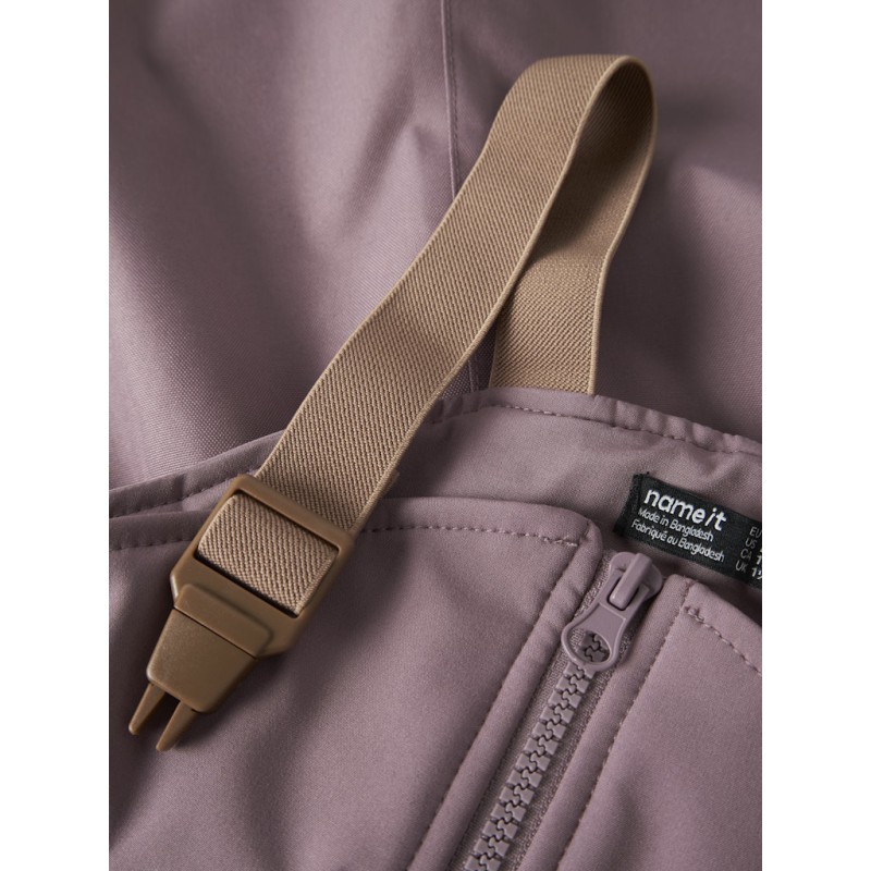 NAME IT Mini Alfa08 Softshell Bib Bukser - Grape Shake