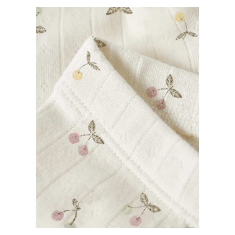 NAME IT Baby FiCherry Leggings - Cloud Dancer