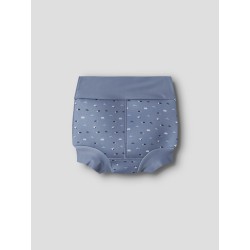 NAME IT Mini Zippo Badeshorts med Skjold - Vintage Indigo