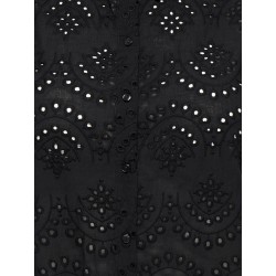 ONLY CARMAKOMA Valais Kortærmet Blonde Kjole - Sort