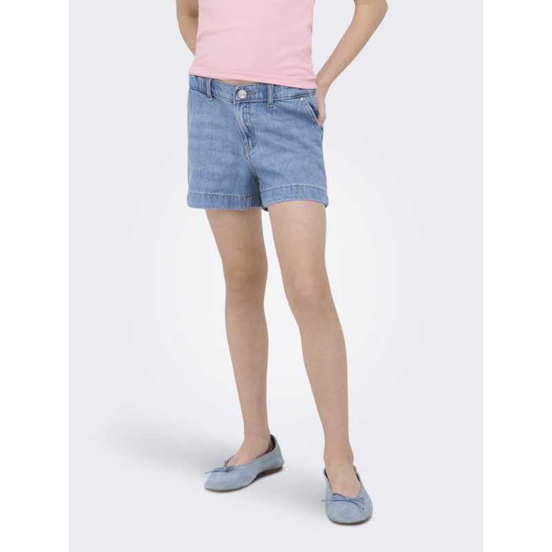 KIDS ONLY Comet Mid Brede Shorts - Light Blue Denim