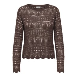 JDY Sun Lay Strik Pullover - Chicory Coffee