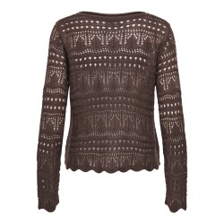JDY Sun Lay Strik Pullover - Chicory Coffee