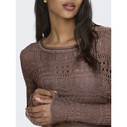 JDY Sun Lay Strik Pullover - Chicory Coffee