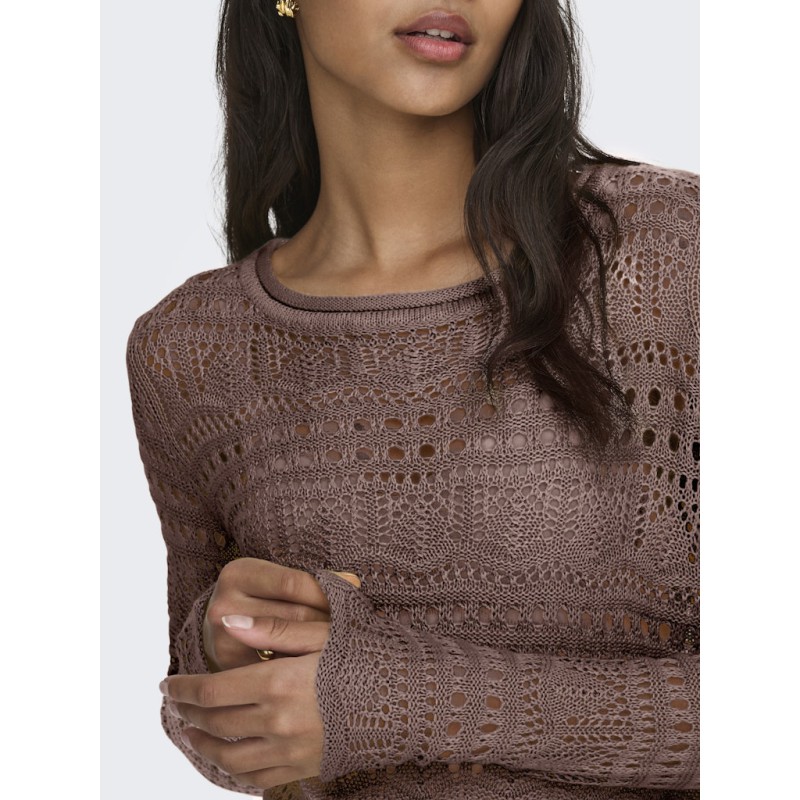 JDY Sun Lay Strik Pullover - Chicory Coffee