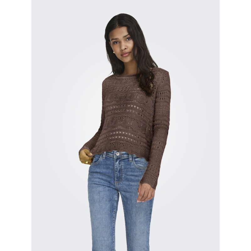 JDY Sun Lay Strik Pullover - Chicory Coffee