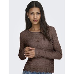 JDY Sun Lay Strik Pullover - Chicory Coffee