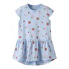 NAME IT MINI Vigga Capsl Kjole - Chambray Blue / Jordbær
