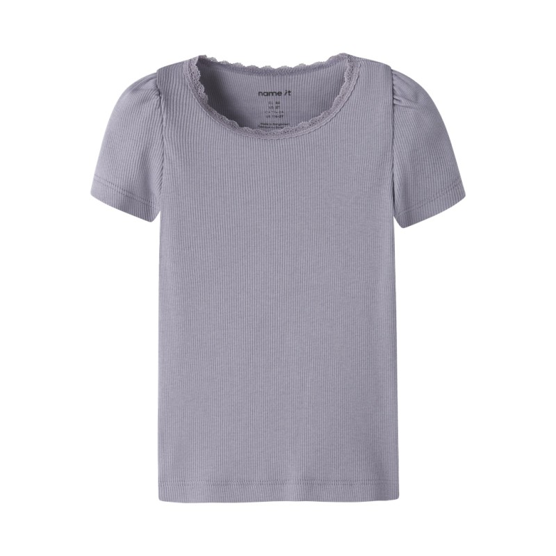 NAME IT MINI Kab Top - Lavender Gray