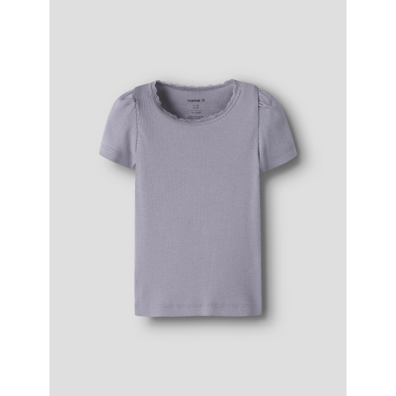 NAME IT MINI Kab Top - Lavender Gray