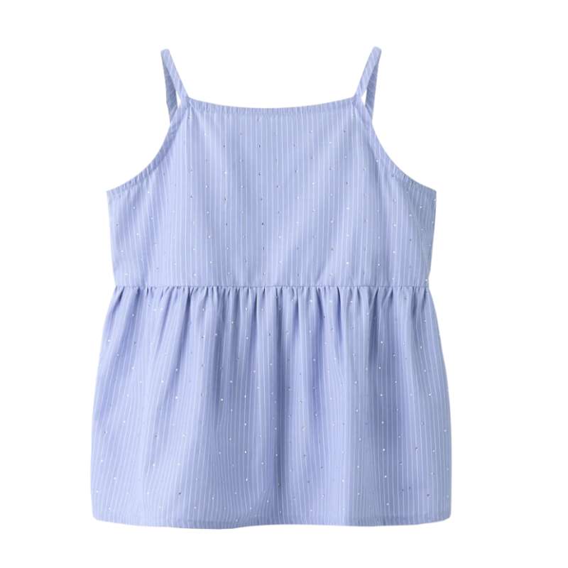 NAME IT Kids Floritta Strop Top - Purple Impression