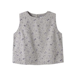 NAME IT Kids Drita Kort Top - Lavender Gray