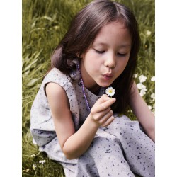 NAME IT Kids Drita Kort Top - Lavender Gray