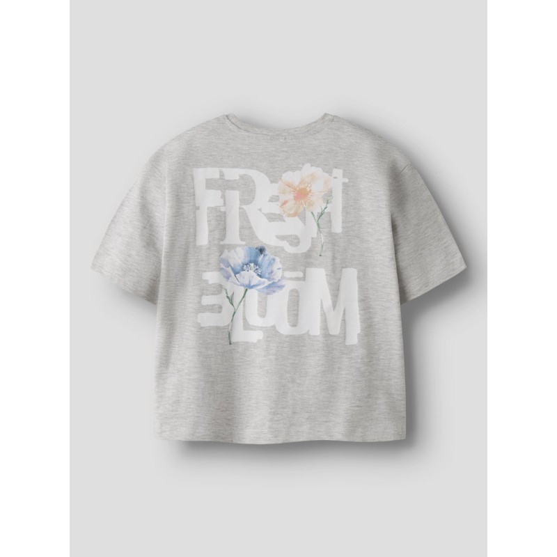 NAME IT Kids Darmilla S/S Relaxed T-shirt - Light Grey Melange