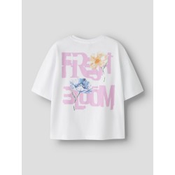 NAME IT Kids Darmilla S/S Relaxed T-shirt - Bright White