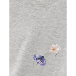 NAME IT Kids Darmilla S/S Relaxed T-shirt - Light Grey Melange