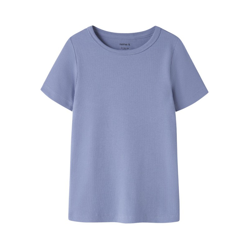 NAME IT Kids Nakal Kortærmet Slim Top - Purple Impression