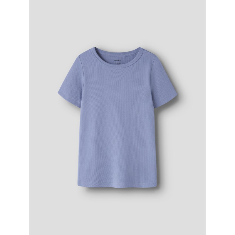 NAME IT Kids Nakal Kortærmet Slim Top - Purple Impression