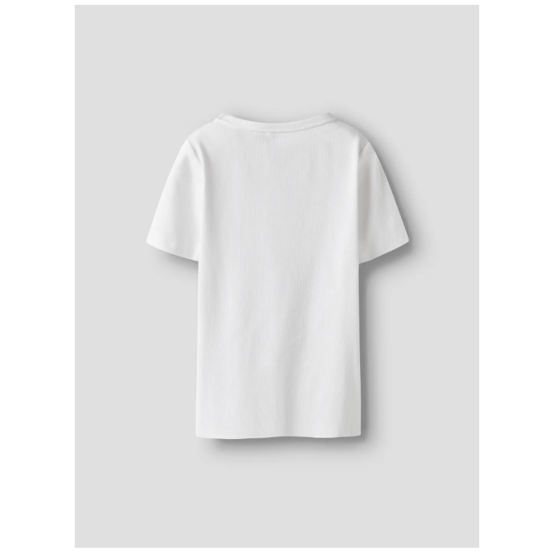 NAME IT Kids Nakal Kortærmet Slim Top - Bright White