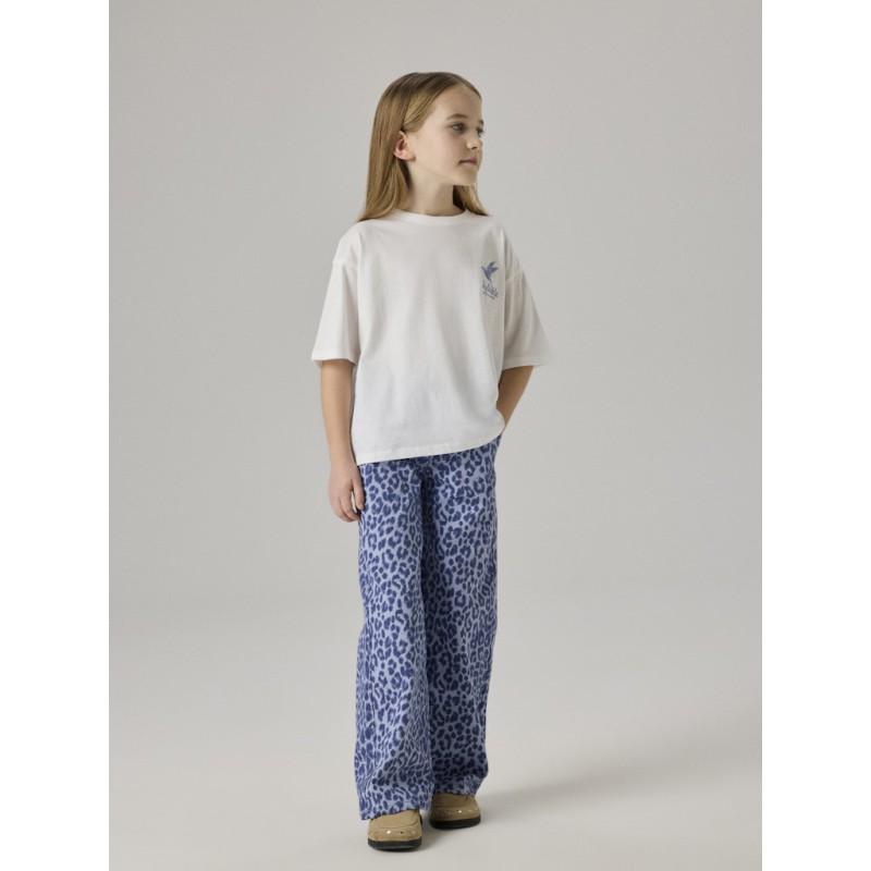 NAME IT Kids Francine Kortærmet Relaxed T-shirt - Bright White