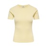 JDY Lucky S/S Rund Hals T-shirt - Pastel Yellow