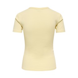JDY Lucky S/S Rund Hals T-shirt - Pastel Yellow