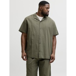 JACK & JONES Plus Tyson Resort kortærmet Skjorte - Vetiver