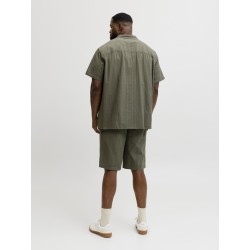 JACK & JONES Plus Tyson Resort kortærmet Skjorte - Vetiver