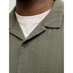 JACK & JONES Plus Tyson Resort kortærmet Skjorte - Vetiver