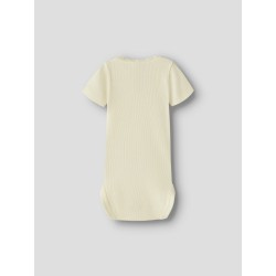 NAME IT Baby Kab Rib Kortærmet Bodystocking - Pear Sorbet