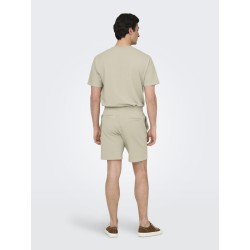 ONLY & SONS Kian Seersucker T-shirt - Silver Linning