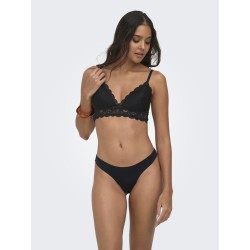 ONLY Chloe Blonde Paddet Bralette - Sort